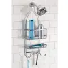 Ironwork double-layer bathroom rack, hanging body wash and skin care product storage rack, multi-layer storage, shower head hanging basket rack details Picture